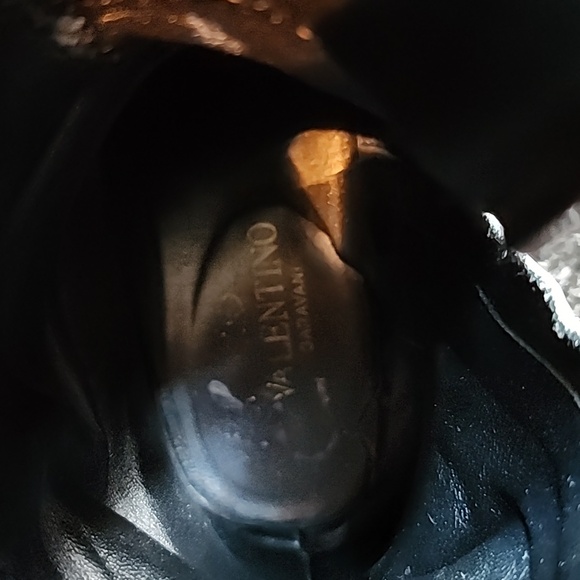 Valentino Leather Boots Black Size 8 - Picture 11 of 12